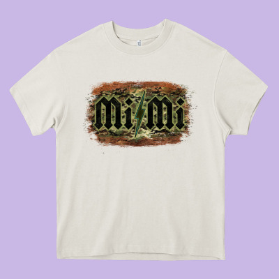 Camouflage Patterned Mimi Tried Heavy Core Tee Designed By Bettercallsaul