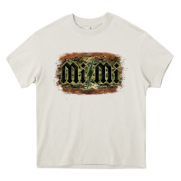 Cream Camouflage Patterned Mimi Tried Heavy Core Tee - Bettercallsaul
