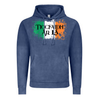 Vintage Denim Tiocfaidh Ar La Vintage Ireland Irish Flag Gifts For Men Vintage Hoodie - trangStudio