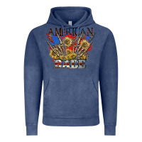 Vintage Denim American babe 4th of july Vintage Hoodie - CowGirlArtShop