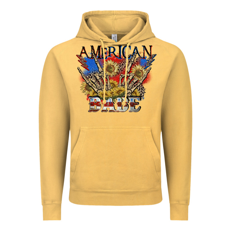American Babe 4th Of July Vintage Hoodie by CowGirlArtShop | Teevron