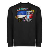 Black land of the free Heavyweight Sweatshirt - CowhideDigitalArt
