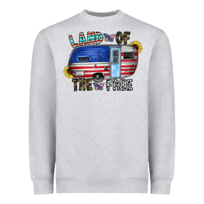 Land Of The Free Heavyweight Sweatshirt by CowhideDigitalArt | Teevron