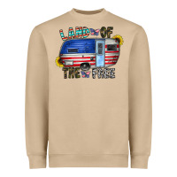 Mushroom land of the free Heavyweight Sweatshirt - CowhideDigitalArt
