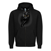 Black Black Cat Yellow EyesCats Tee Shirt Gifts Zipper Hoodie - trangStudio