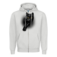 Dove Grey Black Cat Yellow EyesCats Tee Shirt Gifts Zipper Hoodie - trangStudio