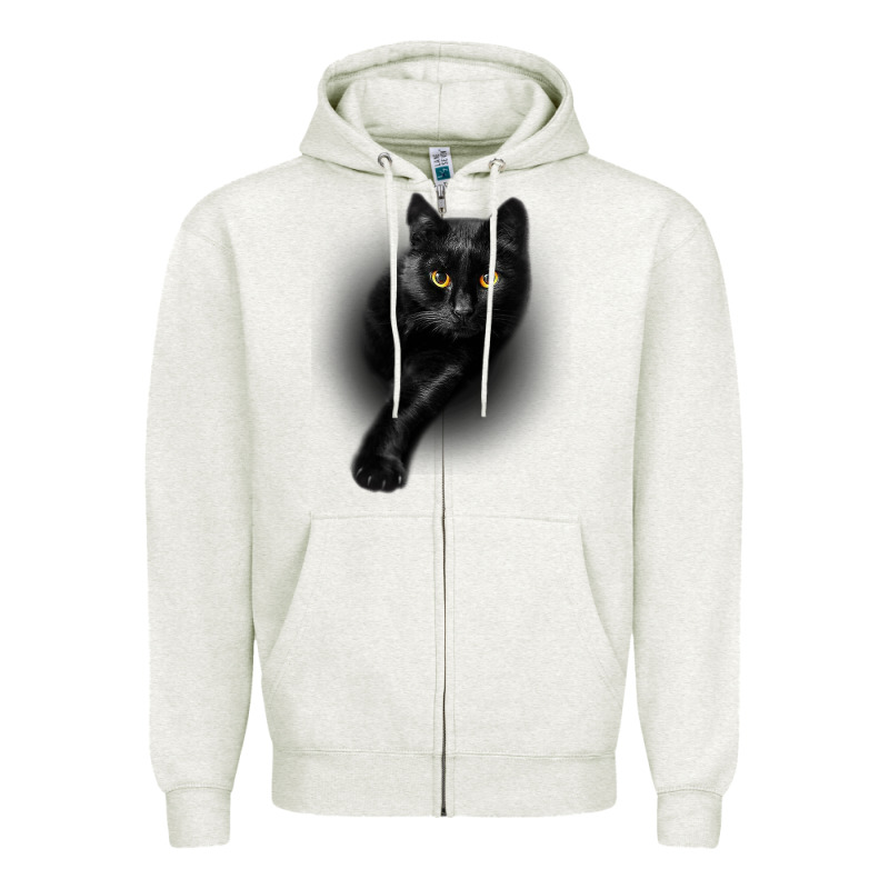 Black Cat Yellow Eyescats Tee Shirt Gifts Zipper Hoodie by trangStudio | Teevron