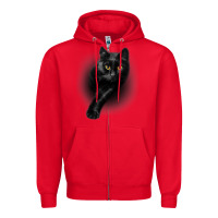 Red Black Cat Yellow EyesCats Tee Shirt Gifts Zipper Hoodie - trangStudio