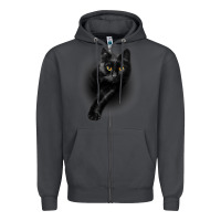 Smoke Black Cat Yellow EyesCats Tee Shirt Gifts Zipper Hoodie - trangStudio