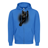 True Royal Black Cat Yellow EyesCats Tee Shirt Gifts Zipper Hoodie - trangStudio