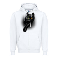 White Black Cat Yellow EyesCats Tee Shirt Gifts Zipper Hoodie - trangStudio