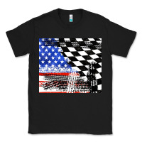 Black racing checkered flag tumbler tbs Classic Tee - TumblerDesignByShophia