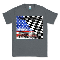 Charcoal Heather racing checkered flag tumbler tbs Classic Tee - TumblerDesignByShophia