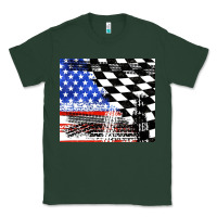 Sports Green racing checkered flag tumbler tbs Classic Tee - TumblerDesignByShophia