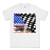 White racing checkered flag tumbler tbs Classic Tee - TumblerDesignByShophia