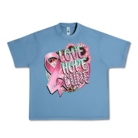 Pebble Blue love hope cure Urban Heavy Tee - CowGirlArtShop
