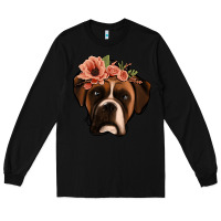 Black floral boxer Long Sleeve Tee - Jasminsmagicworld