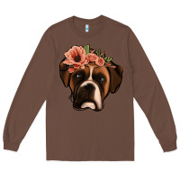 Chestnut floral boxer Long Sleeve Tee - Jasminsmagicworld