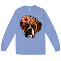 Colony Blue floral boxer Long Sleeve Tee - Jasminsmagicworld