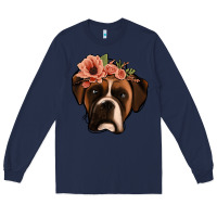 Navy floral boxer Long Sleeve Tee - Jasminsmagicworld