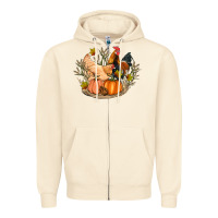 Sandshell fall coop animals pumpkin Zipper Hoodie - Artiststas
