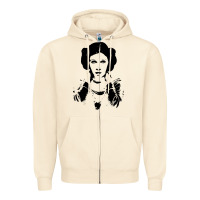 Sandshell vintage leia Zipper Hoodie - trangStudio
