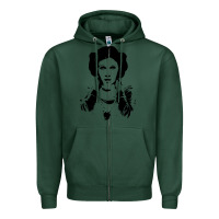 Sports Green vintage leia Zipper Hoodie - trangStudio
