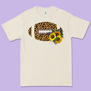 Leopard Print Footbal Premium Tee Designed By Bettercallsaul