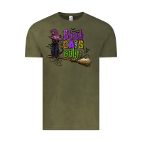 Vintage Olive black cats only Vintage Tee - CowGirlArtShop