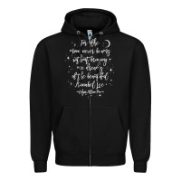 Black edgar allan poe literary gift, annabel lee quote gothic poet t shirt Zipper Hoodie - trangStudio