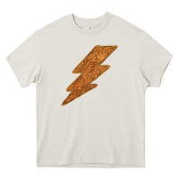 Cream Western Vintage Pattern Lightning Heavy Core Tee - Bettercallsaul