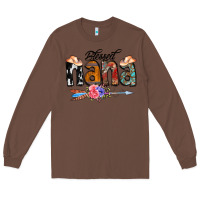 Chestnut Blessed Nana Long Sleeve Tee - CowCowDesign