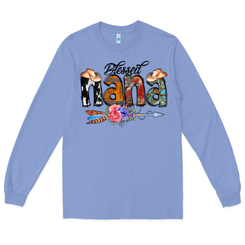 Blessed Nana Long Sleeve Tee by CowCowDesign | Teevron