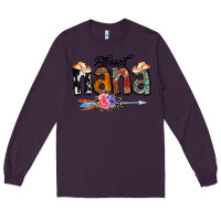 Plum Blessed Nana Long Sleeve Tee - CowCowDesign
