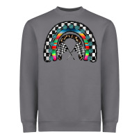 Storm Racing Rainbow Heavyweight Sweatshirt - CowhideDigitalArt