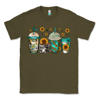 Army Green sunflowers coffee cups Classic Tee - Jasminsmagicworld