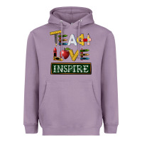 Lavender teach love inspire Heavyweight Hoodie - BarkalooDesign