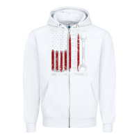 White That_s What I Do I Fix Stuff And I Know Things American Flag Zipper Hoodie - trangStudio