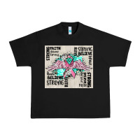 Black cancer ribbon with angel wings Urban Heavy Tee - CowGirlArtShop