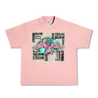 Salmon cancer ribbon with angel wings Urban Heavy Tee - CowGirlArtShop