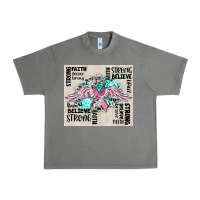 Tornado cancer ribbon with angel wings Urban Heavy Tee - CowGirlArtShop