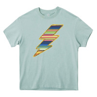 Arona Yellow Aztec Patterned Lightning Heavy Core Tee - Bettercallsaul