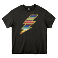 Asphalt Yellow Aztec Patterned Lightning Heavy Core Tee - Bettercallsaul