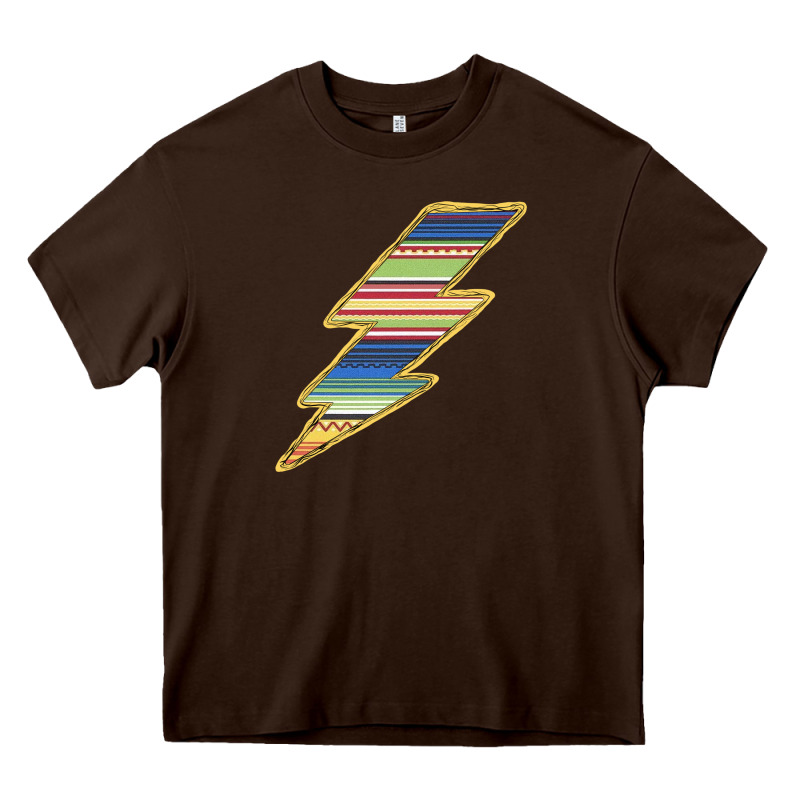 Yellow Aztec Patterned Lightning Heavy Core Tee by Bettercallsaul | Teevron