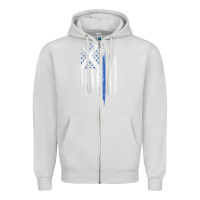 Dove Grey Scottish American Flag Combo Scotland USA Saltire Gift Zipper Hoodie - trangStudio