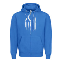 True Royal Scottish American Flag Combo Scotland USA Saltire Gift Zipper Hoodie - trangStudio