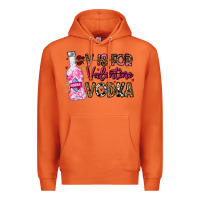 Carrot V is For Valentine Vodka Premium Hoodie - CowhideDigitalArt