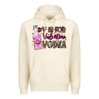 Tofu V is For Valentine Vodka Premium Hoodie - CowhideDigitalArt