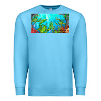Ocean Blue lobster license plate Premium Sweatshirt - BarkalooDesign