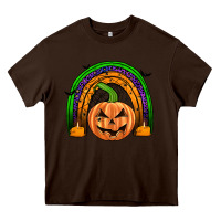 Chocolate Brown halloween rainbow Heavy Core Tee - JahusDesignShop